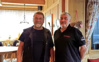 Jürgen von der Lippe im Restaurant Berghäusl