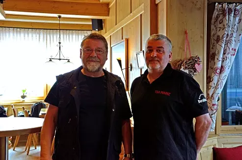 Jürgen von der Lippe im Restaurant Berghäusl